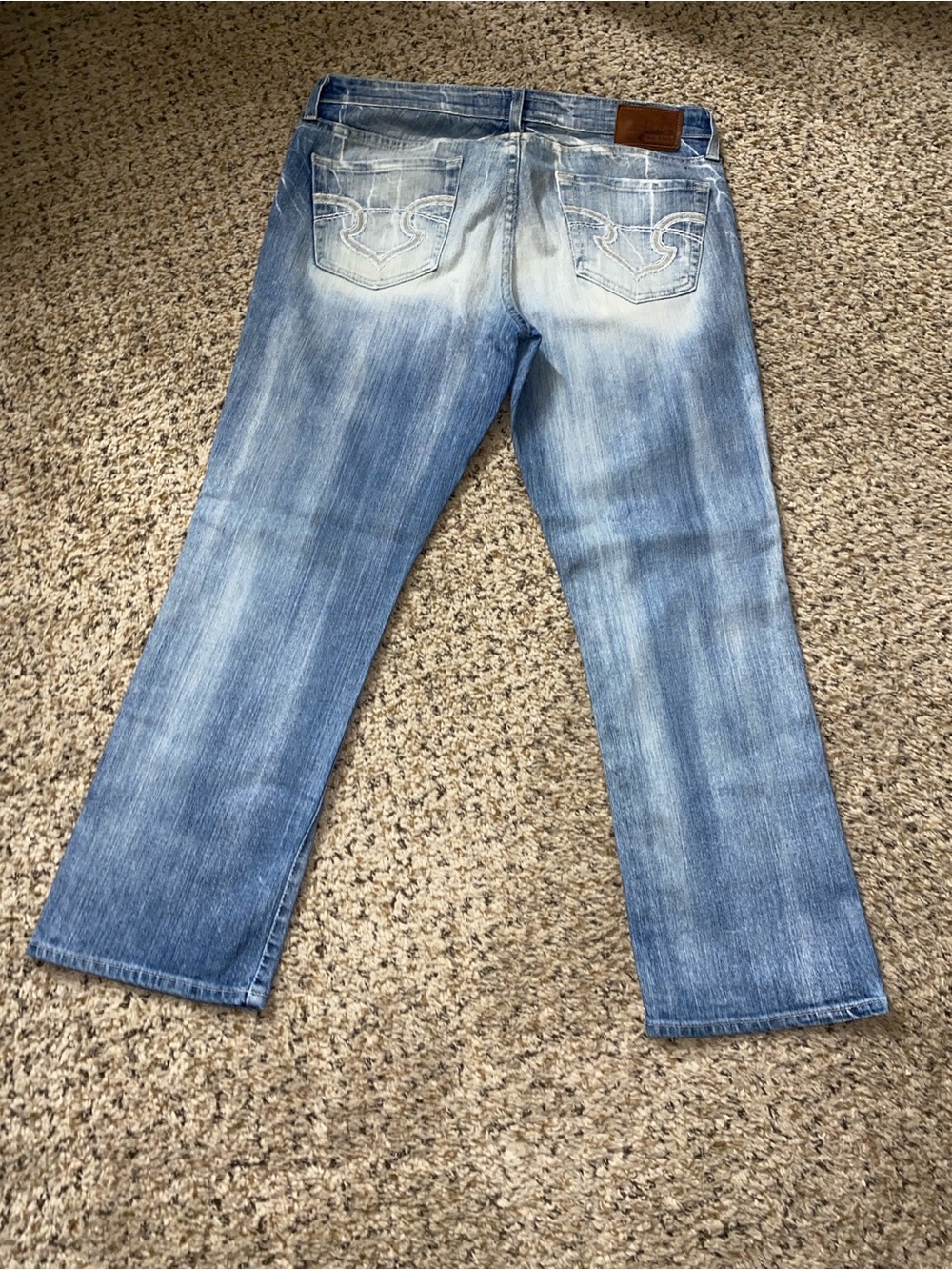 Big Star Straight Leg Jeans in Light Blue Fade